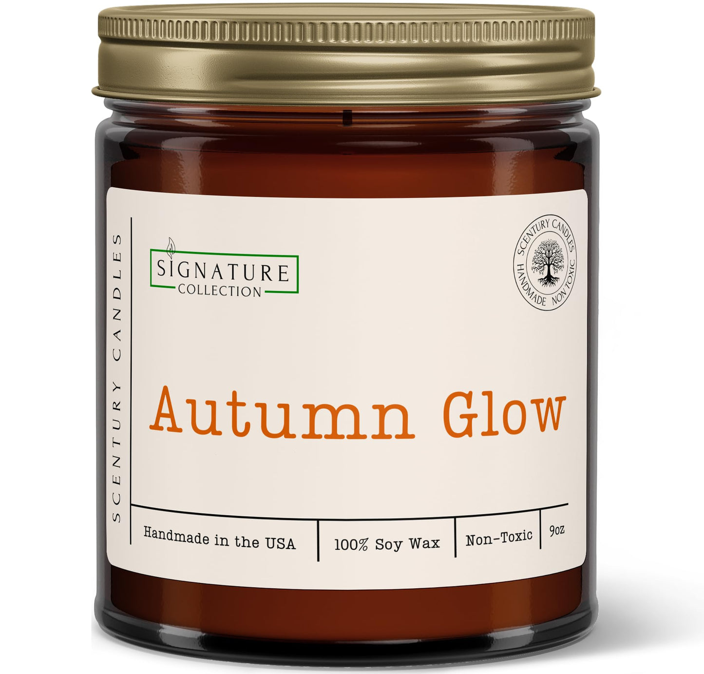 Autumn Glow Fall Scented Candle, Many Scents to Choose from, All Natural Non-Toxic Soy Wax, Handmade in The USA (Autumn Glow)
