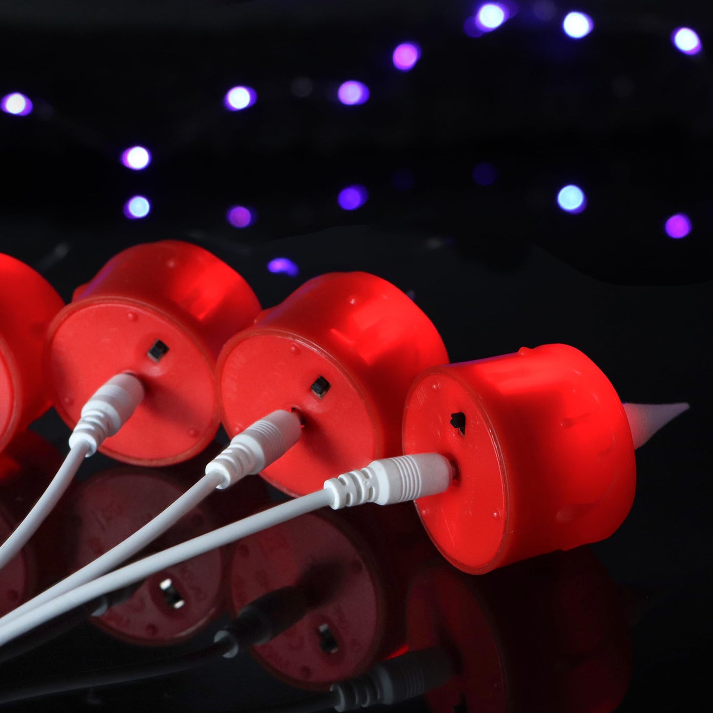 Yunsheng 12PCS Red Rechargeable LED Tea Lights Candles with Remote, 3D Wick Flickering Flameless Votive Tea Lights, Warm White Electric Fake Candles with 2USB Charging Cable, Home Decor