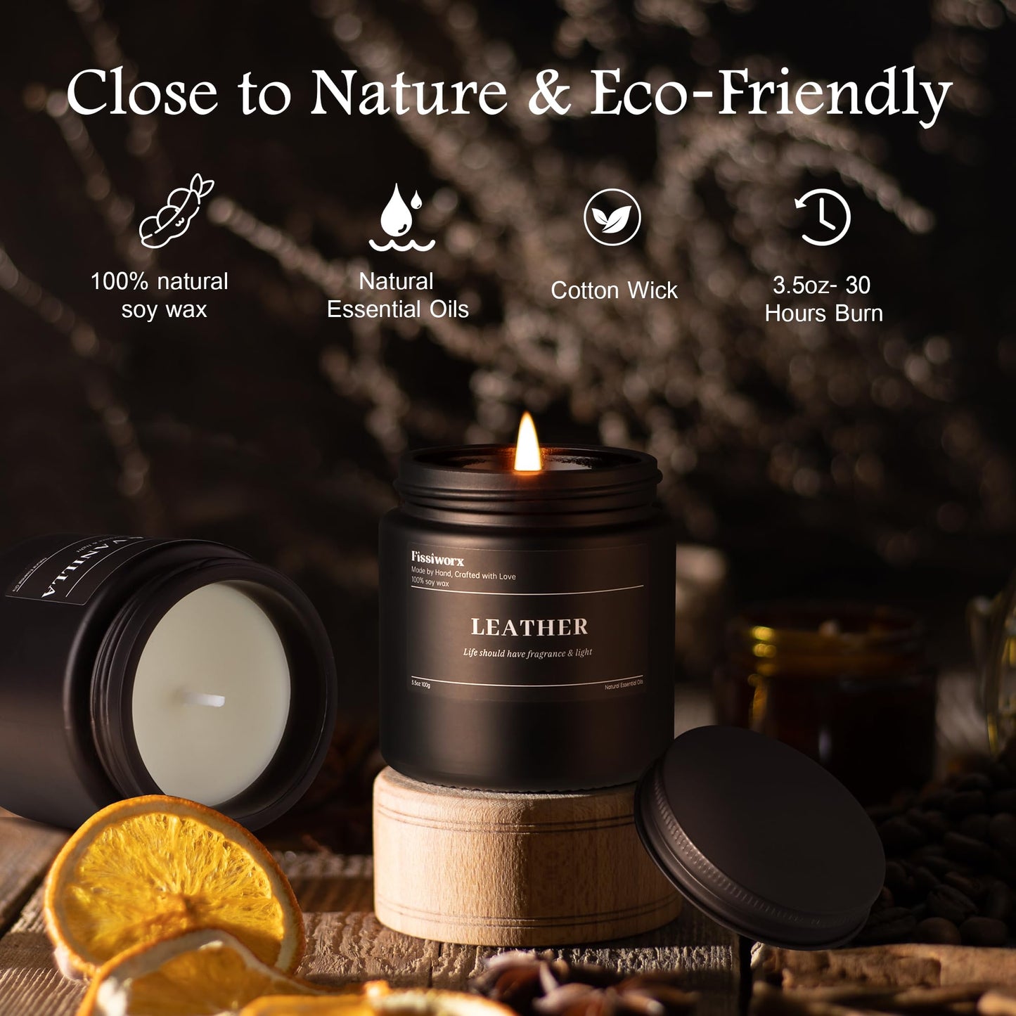 9 Pack Scented Candles Set Gifts for Men, Aromatherapy Candle Set with Scents （Tobacco & Vanilla/Apple Cinnamon/Amber）- Gift for Dad, Boyfriend, Birthday, Father’s Day, Anniversary