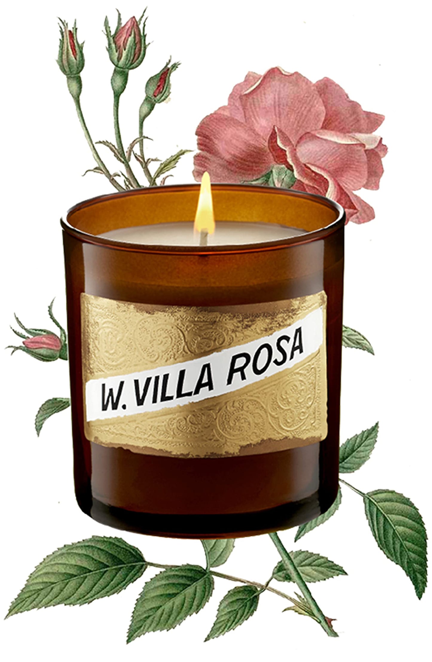 C.O. Bigelow West Village Rose Scented Candle, Premium Soy Wax Candle, 60 Hour Burn Time, Hand Poured Non Toxic Candles with Environmentally Friendly Cotton Wick, 9oz