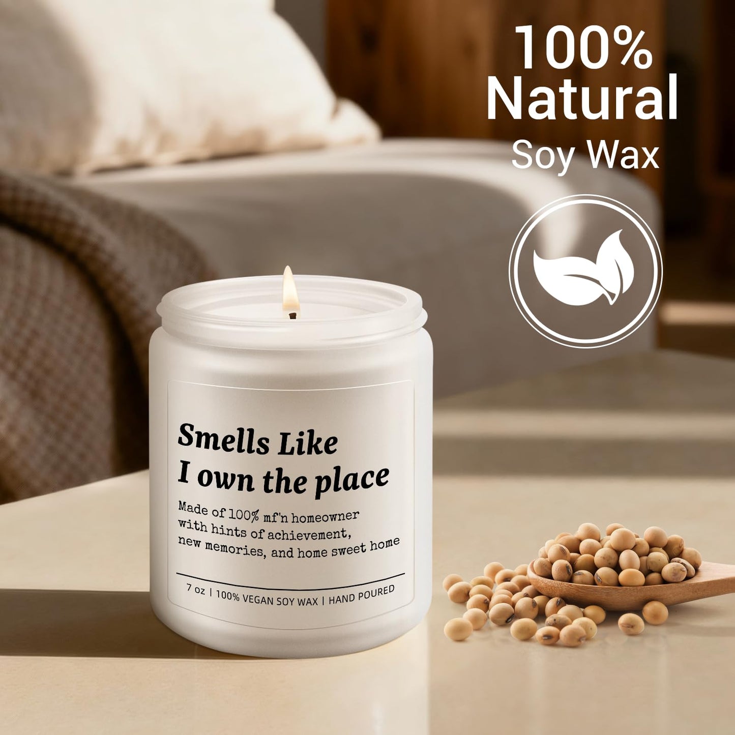 House Warming Gifts New Home, Housewarming Gift for Women, Men, Couple, New Homeowner - Home Essentials for New Home - Lavender Candles