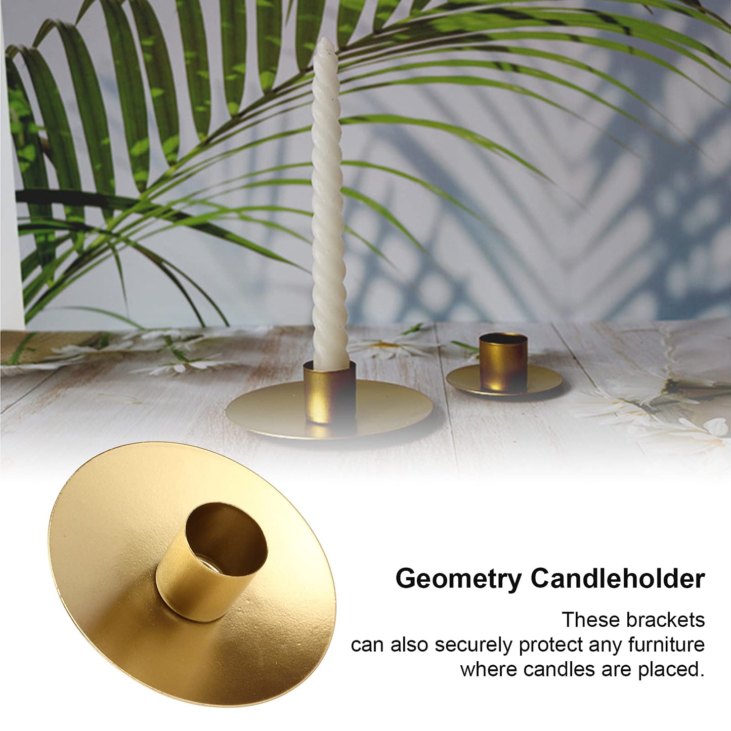 Candlestick Holders Retro Iron Candle Holder Stand Candlelight Stand Single-Head Candlelight Holder for Dining Room Table Decoration[Small] Candelabras