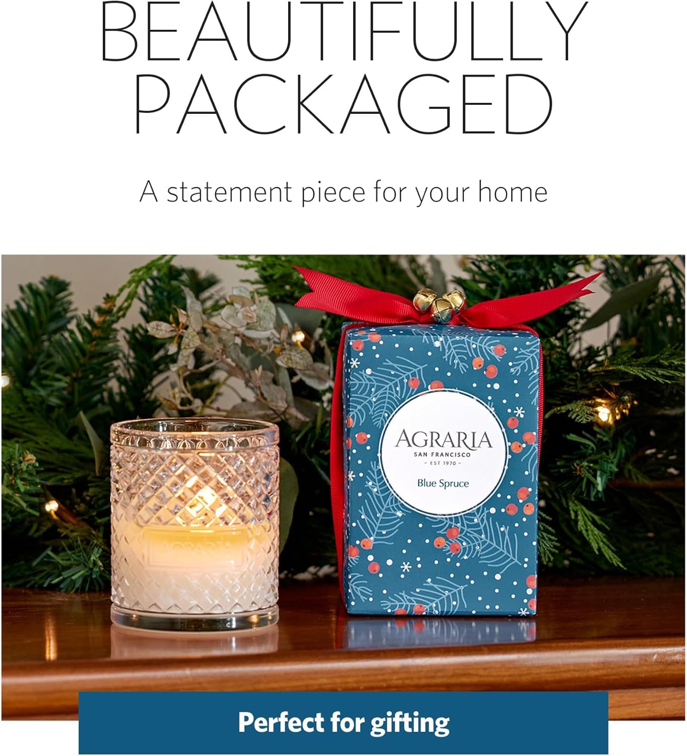 Blue Spruce Holiday Scented Candle, 7oz