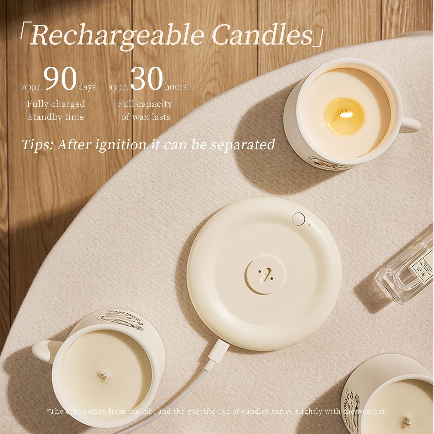 daasigwaa Electronic Ignition Scented Candles, 4.2oz Hand-Made Ceramic Jar Single Wick Candle Soy Wax Blend Aromatherapy Candles with 30 Hours of Burn Time(Match Girl)