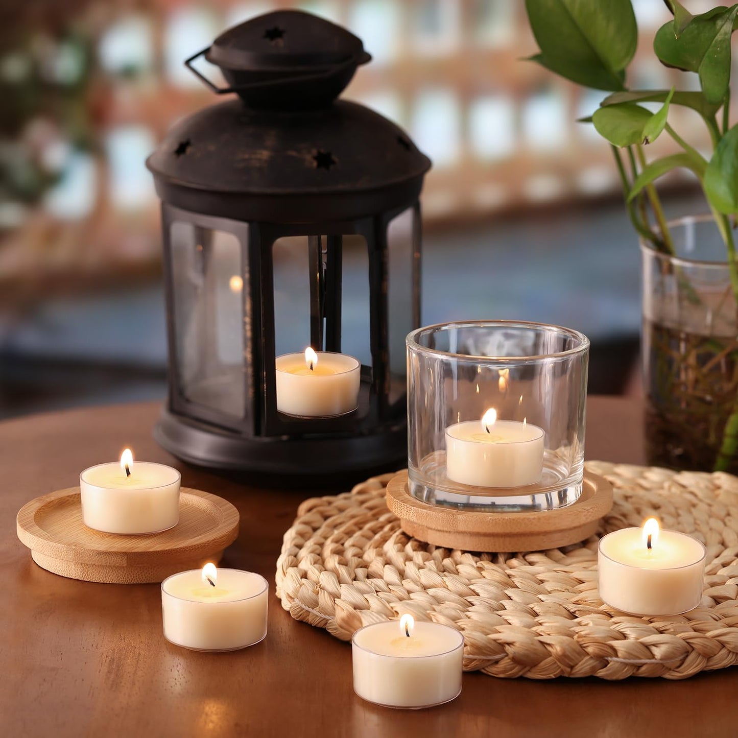 Scented Tea Lights Candles, Gardenia Moonlight, 16 Pack – White Scented Tealight Candles– 100% Palm Wax – 6 Hour Burn Time Aromatherapy Tea Light Votive Candle for Dinner, Bedroom, Spa, Wedding Decor