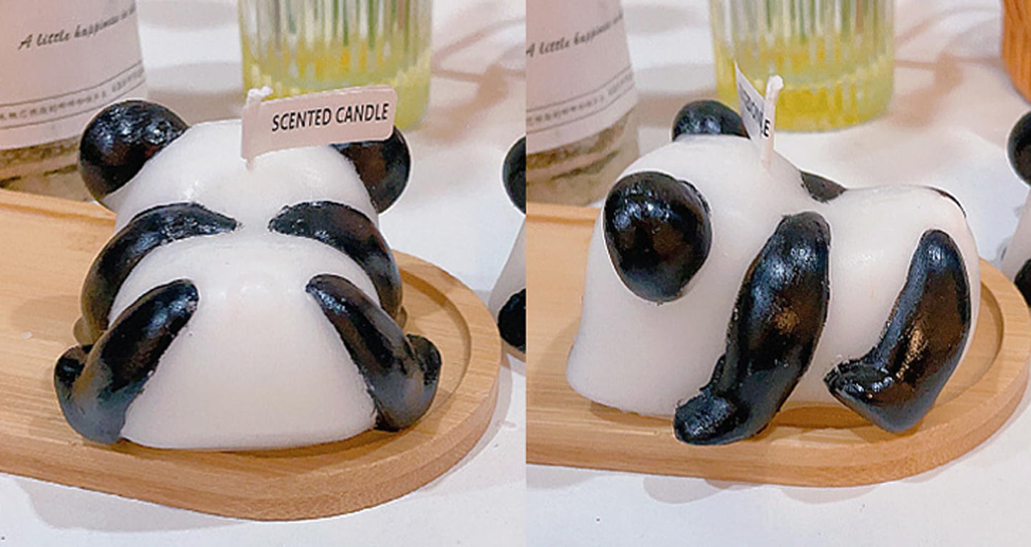 Panda Shaped Scented Candle,100G Cute Animal Aroma Soy Wax Decorative Art Candle for Table Photo Prop Birthday,Prefect Gift for Home Decor Meditation Stress Relief Mood Boosting