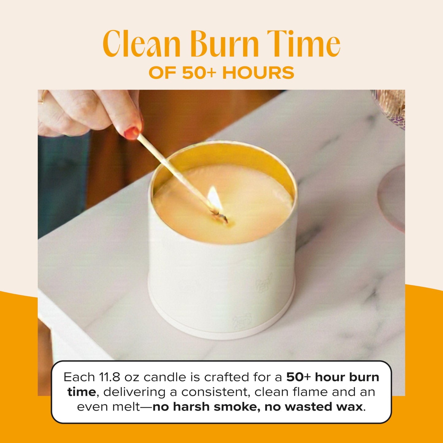 Companion Candles You Got This! Pet-Friendly Scented Candle – Tropical Nectar & Fruits Fragrance - Coconut Soy Wax Candle with Wooden Wick, Approx. 50-Hour Burn Time, Made in USA, 11.8 oz