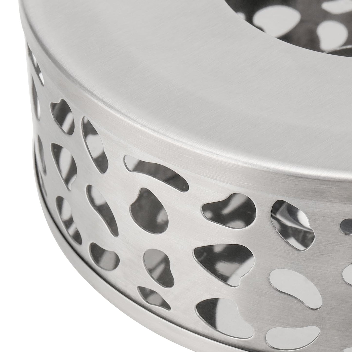 HOIGON 3 PCS Teapot Warmer, Stainless Steel Brushed Tea Pot Warmer Base with Tealight Candle Holder, Silver