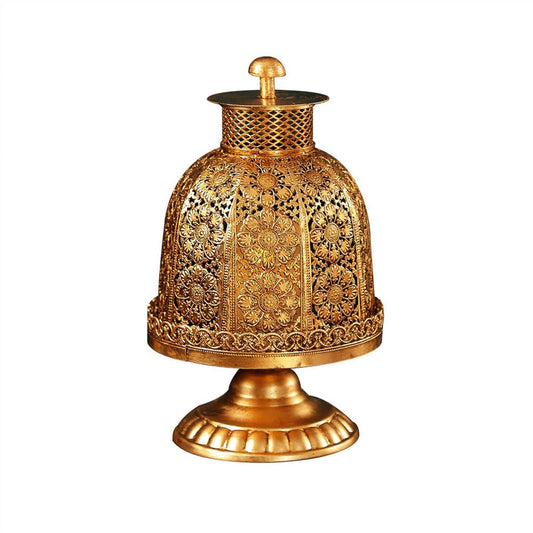 cfycfy987 Candelabra Table Center Decoration Vintage Iron Candlestick Exquisite Carving Candle Holder Candle Sticks Holder