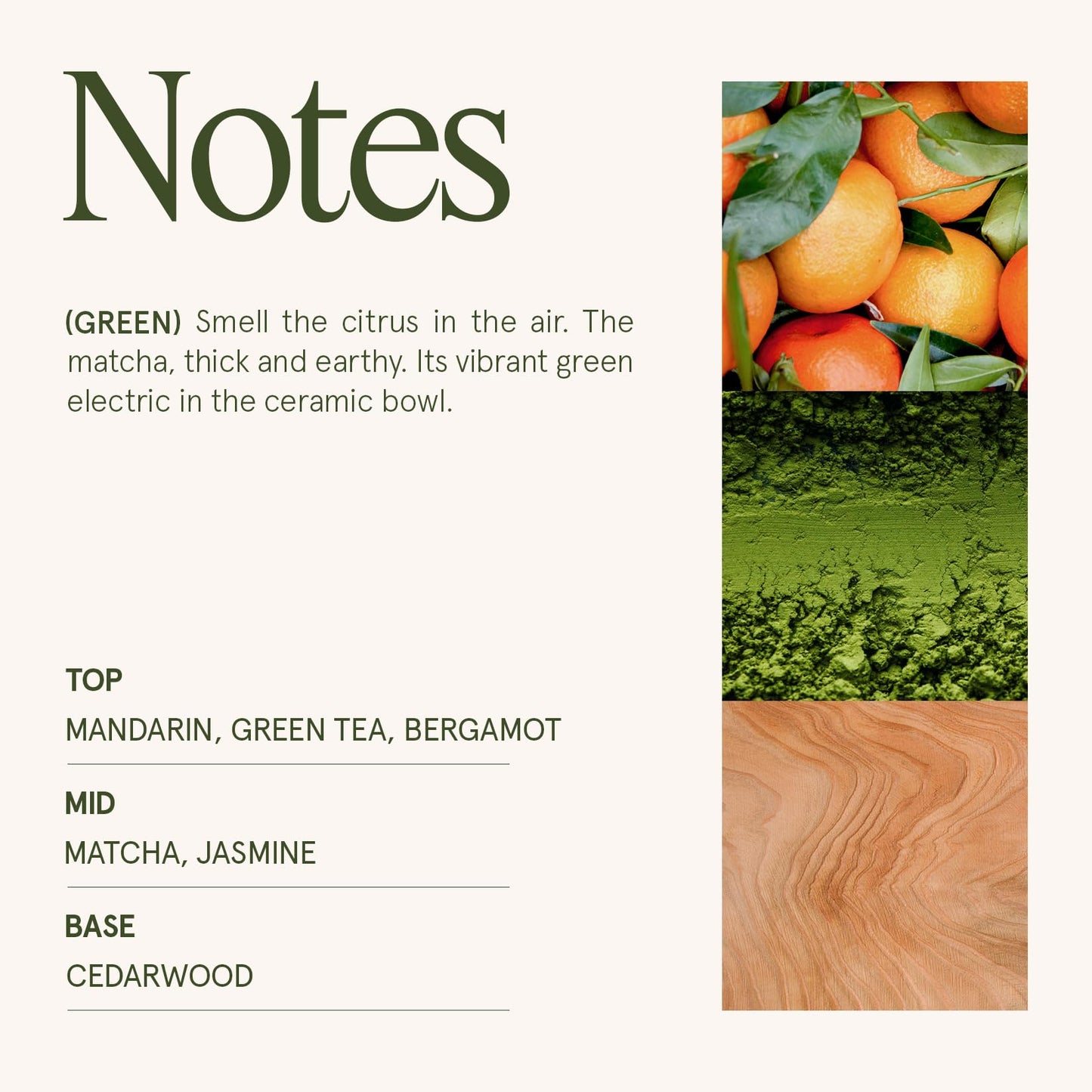 LA JOLIE MUSE Mandarin Matcha Candle - Bergamot, Matcha, Cedarwood | 19 oz Large Wooden Wick Candles | Natural Soy Wax | 90 Hours Clean Burn | Fresh Citrus Candle | Gift-Ready for Hosts