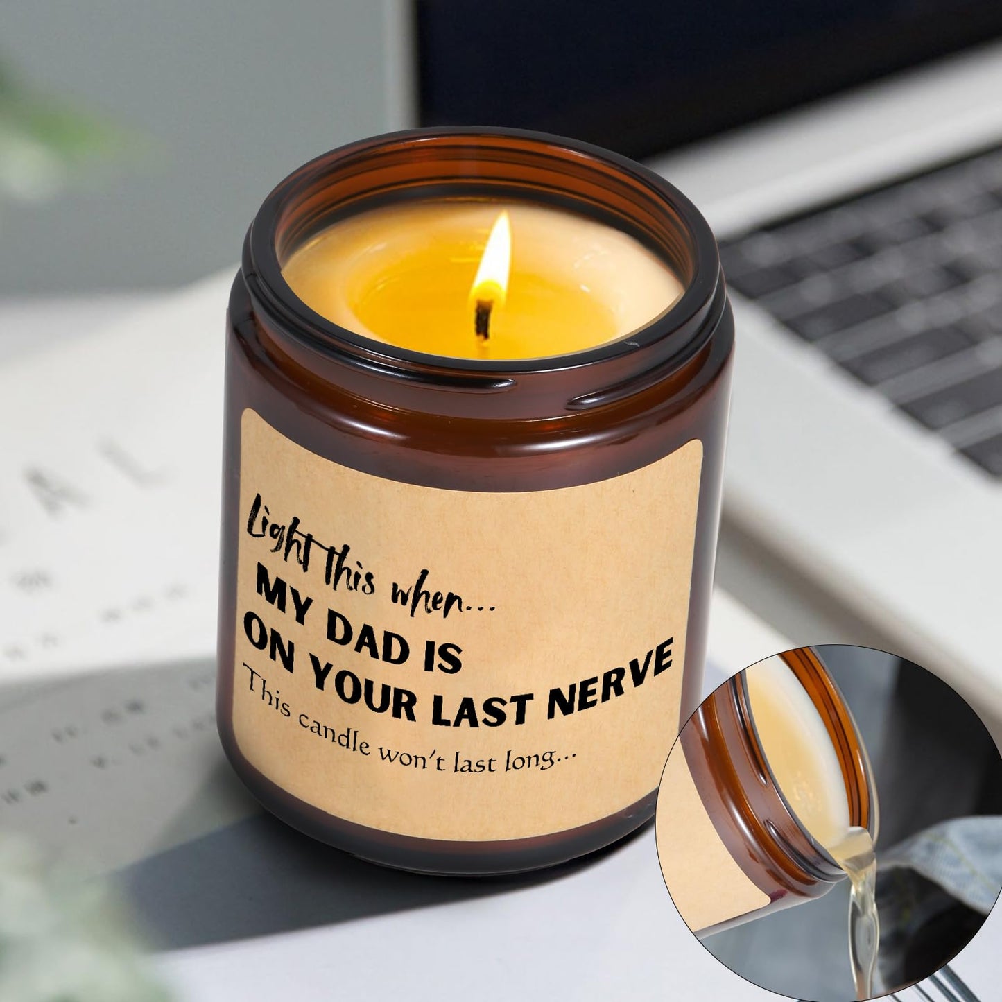 Christmas, Mothers Day Gifts for Mom from Daughter Son, Lavender Scented Candle for Mom Funny Birthday, Thanksgiving Gifts for Mum, Mother-in-Law, Stepmother, Adoptive Mother Gift Ideas, Wedding Gift
