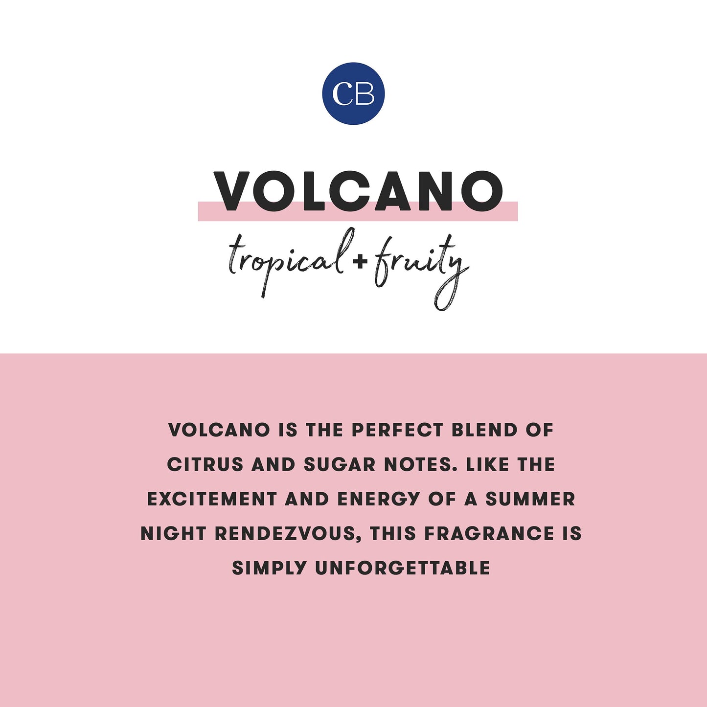 Capri Blue Volcano Scented Mini Tin Jar Candle - Printed Mini Tin Candles for Home Scented with Tropical Fruit & Sugared Citrus - Long Lasting Soy Wax Blend - Black (3 oz)