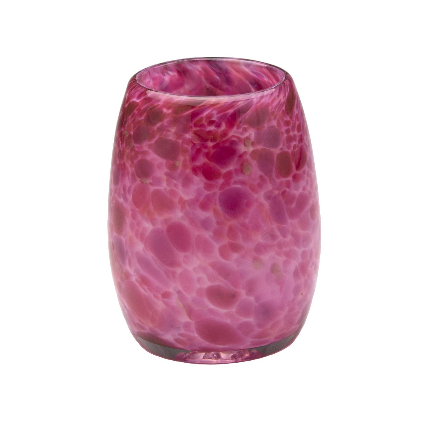 Totally Blown Glassworks Votive Candle Holder, Tea-Light, Handmade Blown Glass, Accent Vase, Centerpiece, Home Decor, Artist Dehanna Jones, Seattle, WA. (Pretty in Pink)