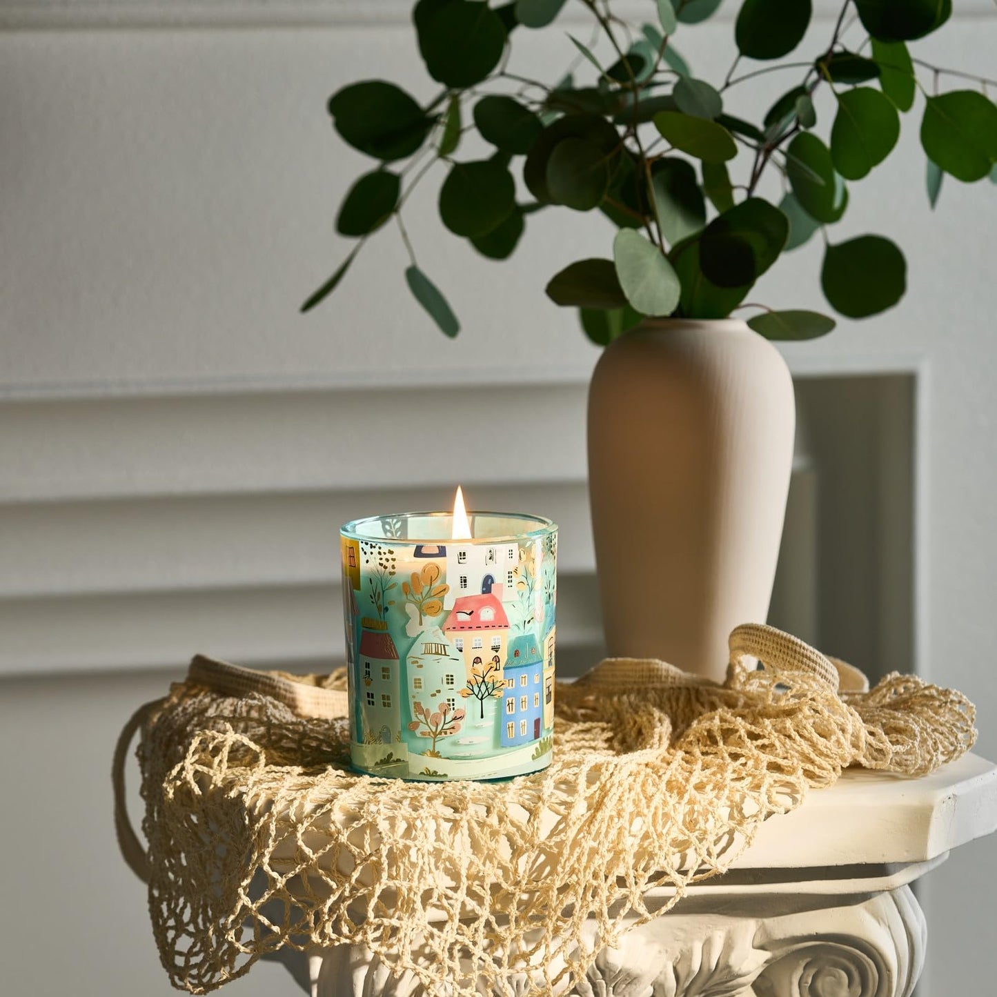 M&SENSE New York City Scent Soy Wax Aesthetic Candle - 10.2 oz | Natural Fragrance for Home& Book Candles | for Housewarming, Hostess Gifts&Home Deor,Thank You Gifts