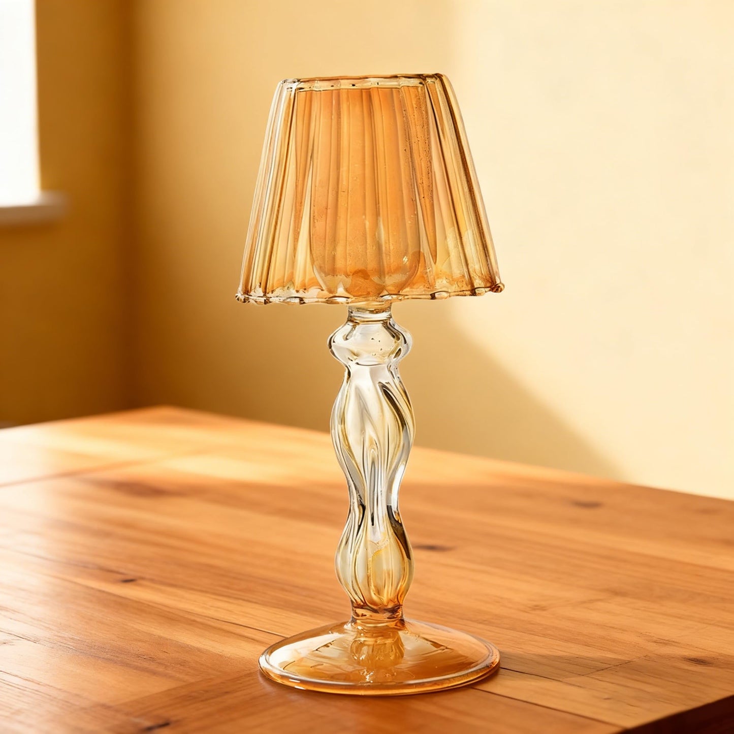 Maimeili Glass Candle Holder Hurricane Crystal Decorative Candle Fits Standard Tealight for Table Wedding Dinning Centerpieces Party Supplies Home Decor