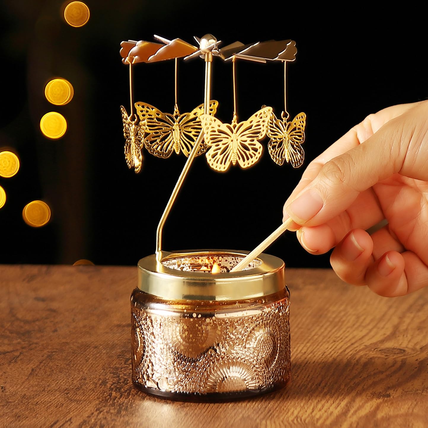Candle Gifts for Women, Birthday Gifts for Mom Daughter Sister Wife, Unique Butterfly Gift for Friends Women, Rotatable Scented Candles Gift for Christmas Anniversary Mothers Day (Butterfly)
