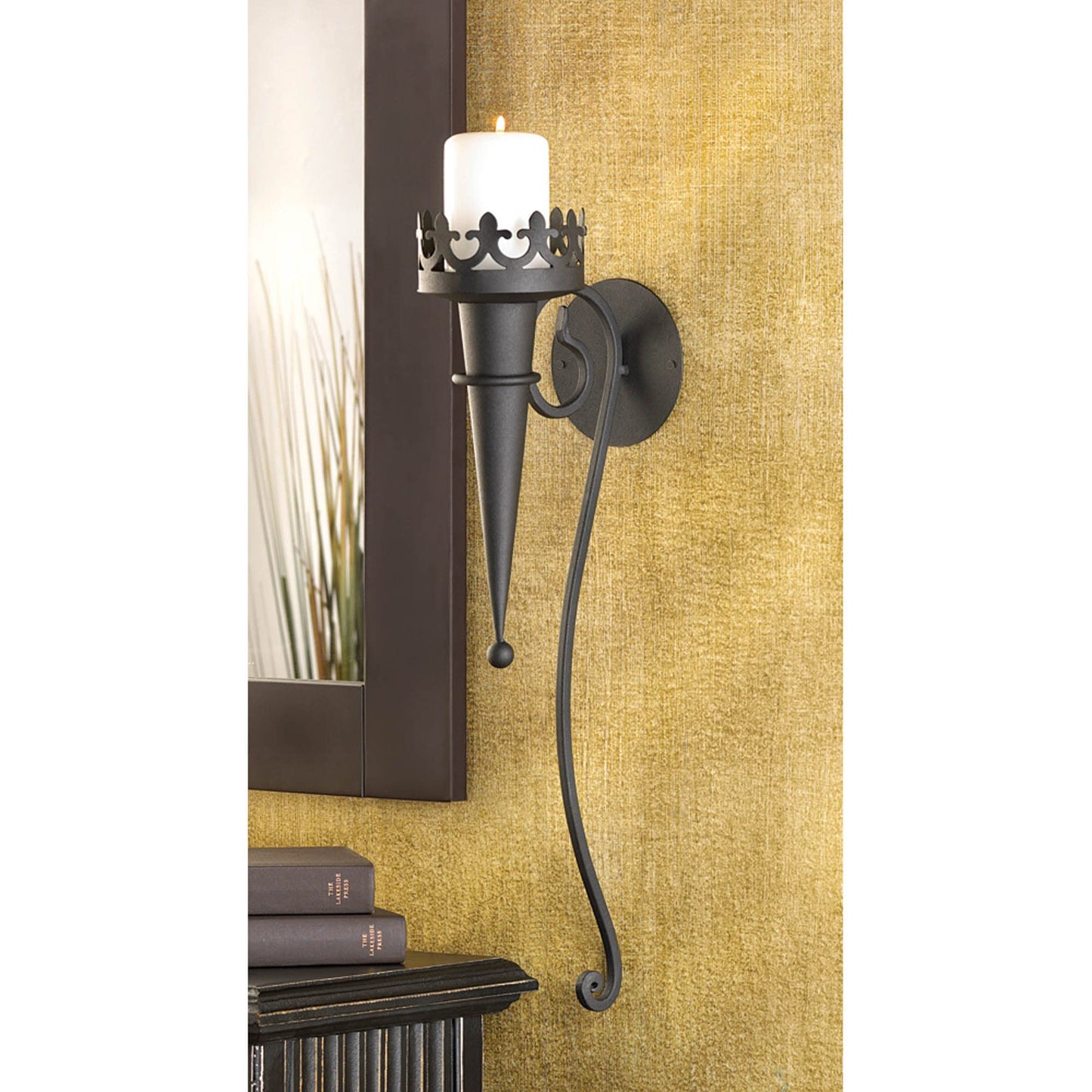 Gifts & Decor Gothic Candle Torch Wall Pillar Home Decorative Sconce