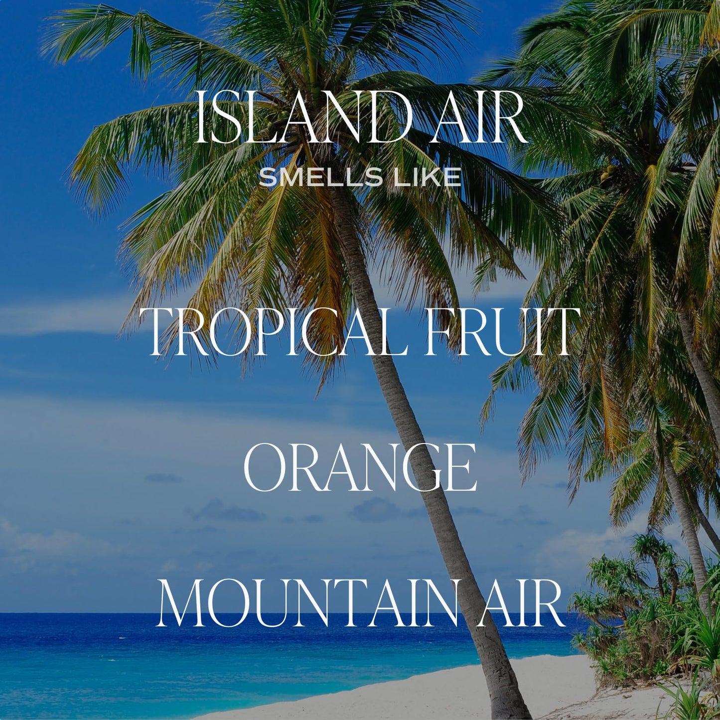 Sweet Water Decor Island Air Soy Candle - Tropical Fruit, Mountain Air, and Orange Scented Summer Candles for Home - 9oz Clear Jar and Gold Lid, 40+ Hour Burn Time, Made in The USA