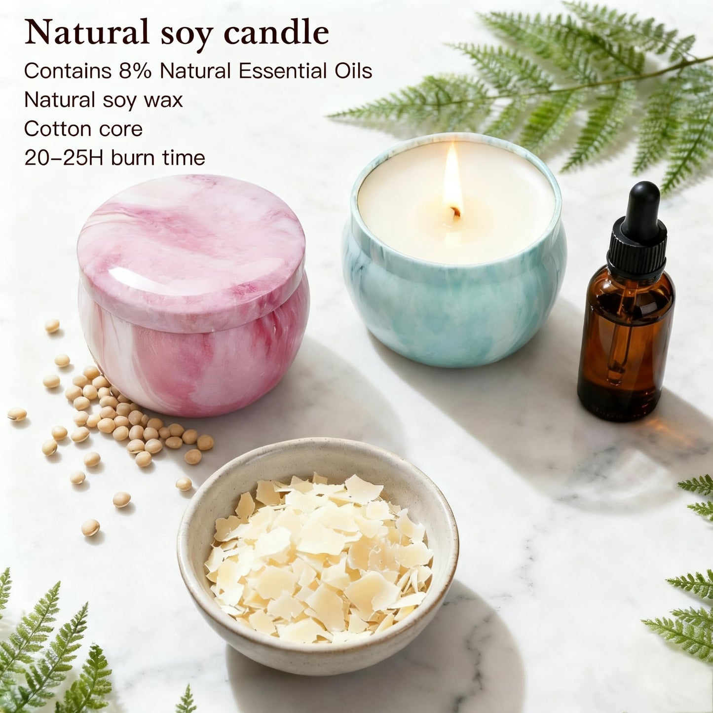 Aromatherapy Candle Gift Set for Women, Pack of 2, 16 Pack Fruity Floral Soy Wax Candles