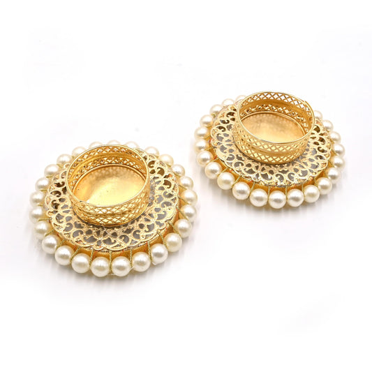 10 Pcs Assorted Indian Decorative Tea Light Candle Holders Traditional Handmade Diya for Pooja, Diwali Decoration and Festival Gifts for Home
