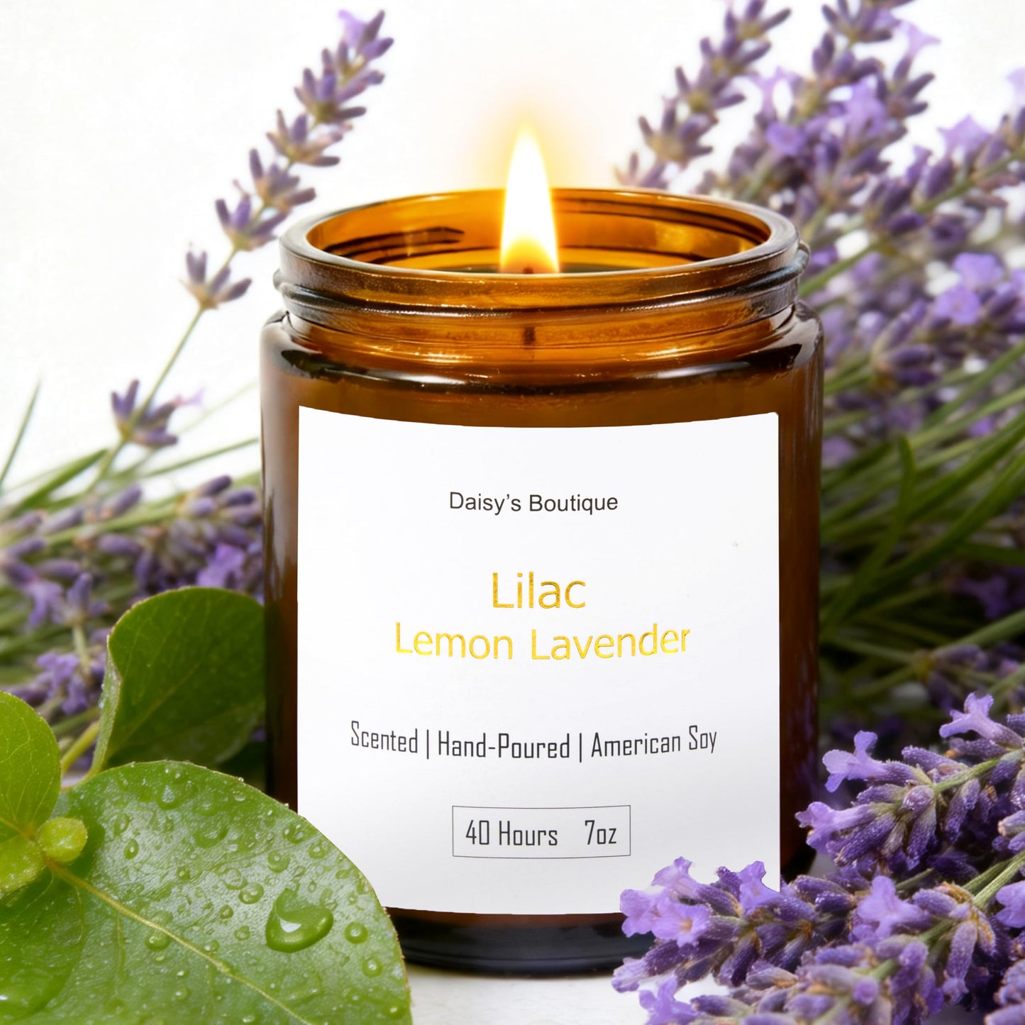 Scented Candles for Home Aromatherapy Candle Gift Present Set Soy Wax Long Lasting Gift Birthday Mother's Day Thanksgiving 3 Pack ((Lime Basil + Lavender Lilac + Jasmine Sandalwood) Amer Glass Jar)