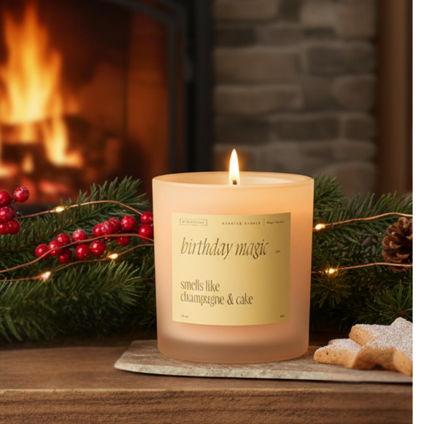 Benevolence LA Birthday Magic Scented Candles | 10 oz, 40-50 Hour Burn | Gifts for Women | Celebration Candle for Best Friend, Mom | Unique Womens Birthday Gift - Smells Like Champagne & Cake