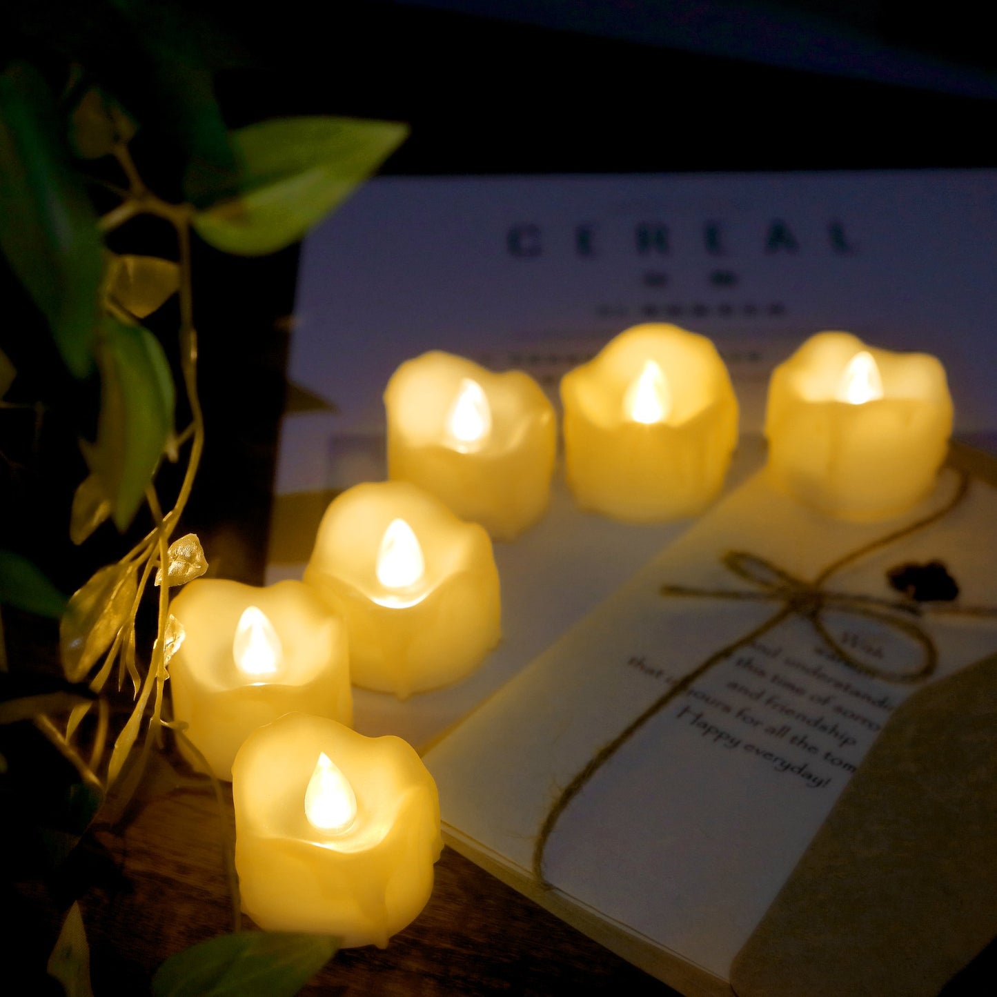 CANDLE CHOICE Battery Operated Flameless Tealight Votive Candles with Remote Realistic Flickering Electric LED Tea Lights for Halloween Christmas Wedding Party Decorations 12 Pack Batteries Included