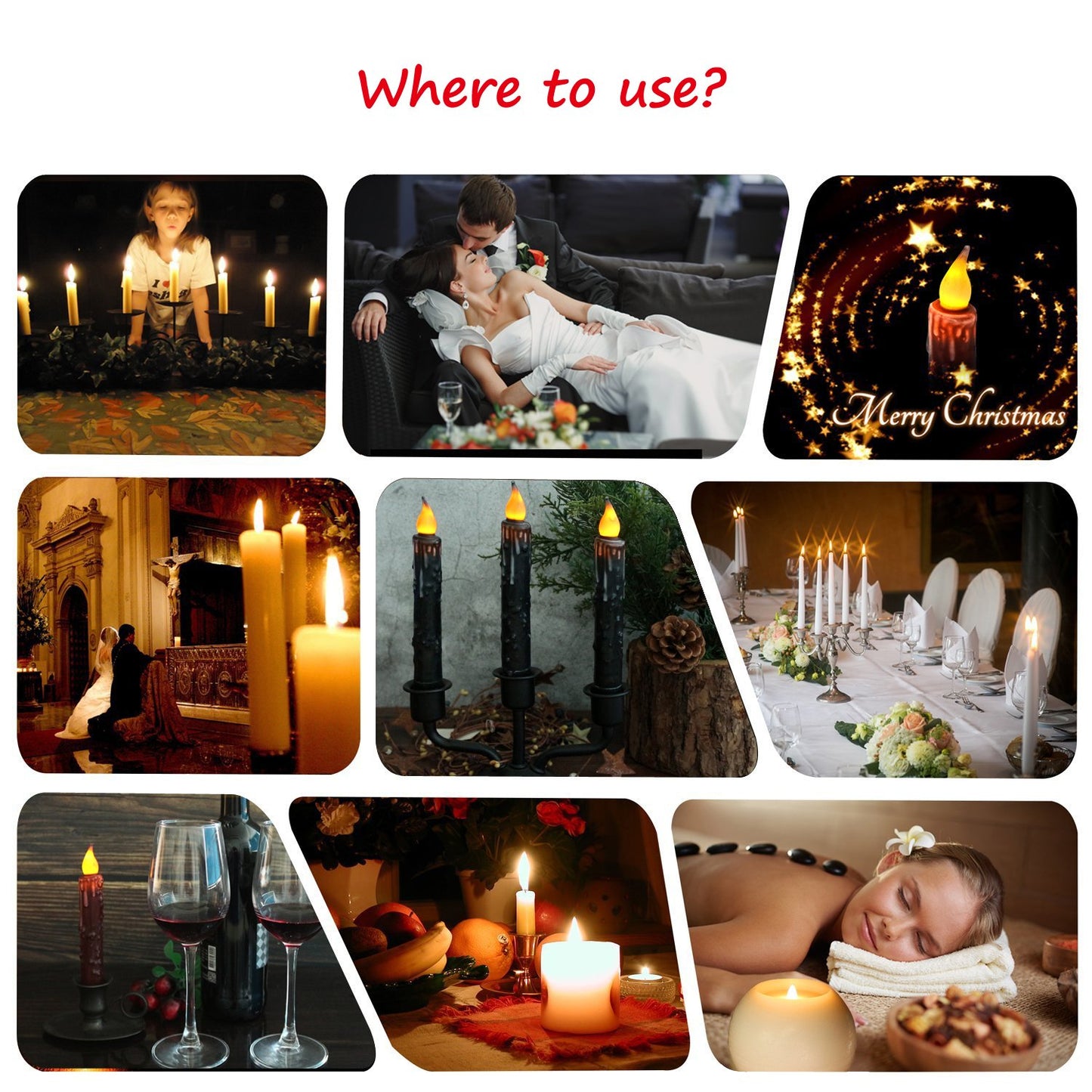 CVHOMEDECO. Real Wax Hand Dipped Battery Operated LED Timer Taper Candles Country Primitive Flameless Lights Décor, 4-3/4 Inch, Brown, 3 PCS in a Package