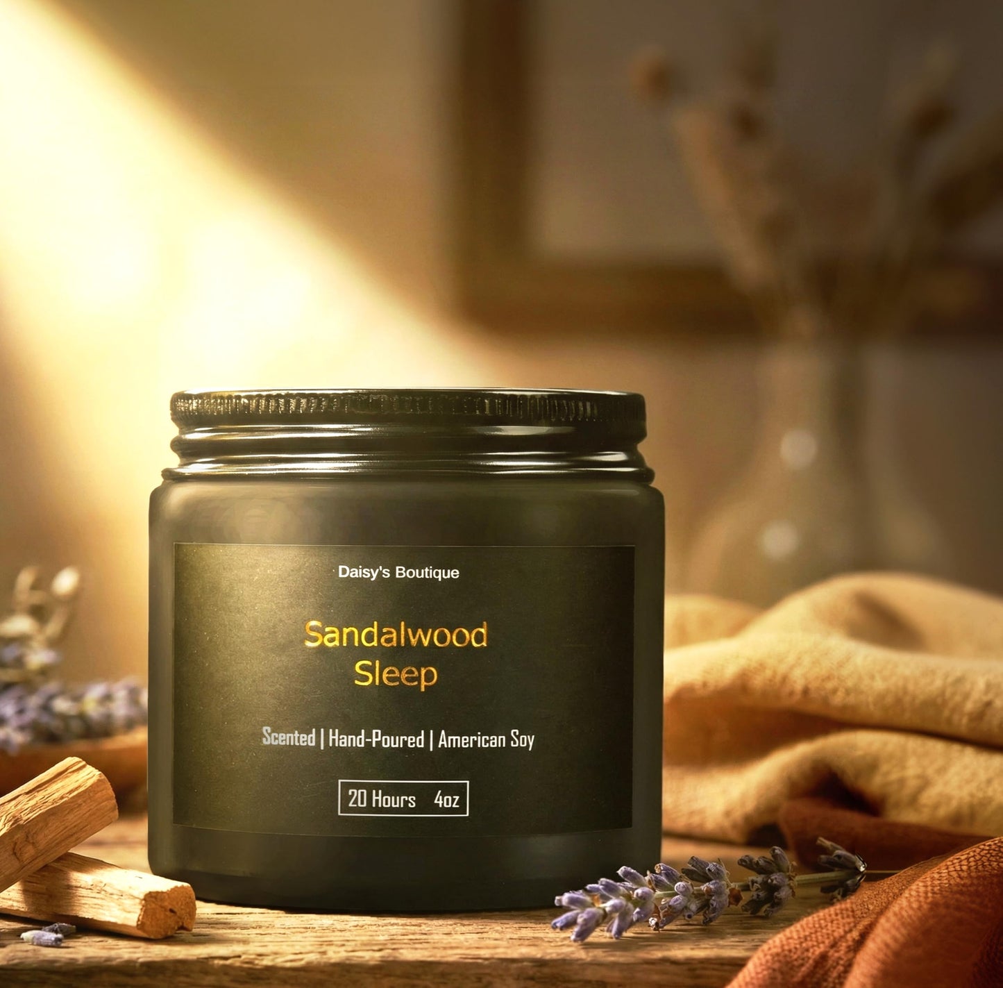 3 Pack Scented Candles for Home Aromatherapy Candle Gift Set Soy Wax Long Lasting Gift Birthday Mother's Thanksgiving Day Present (Black Jar (Sandalwood + Woody Blush + BlackCedarJuniper))