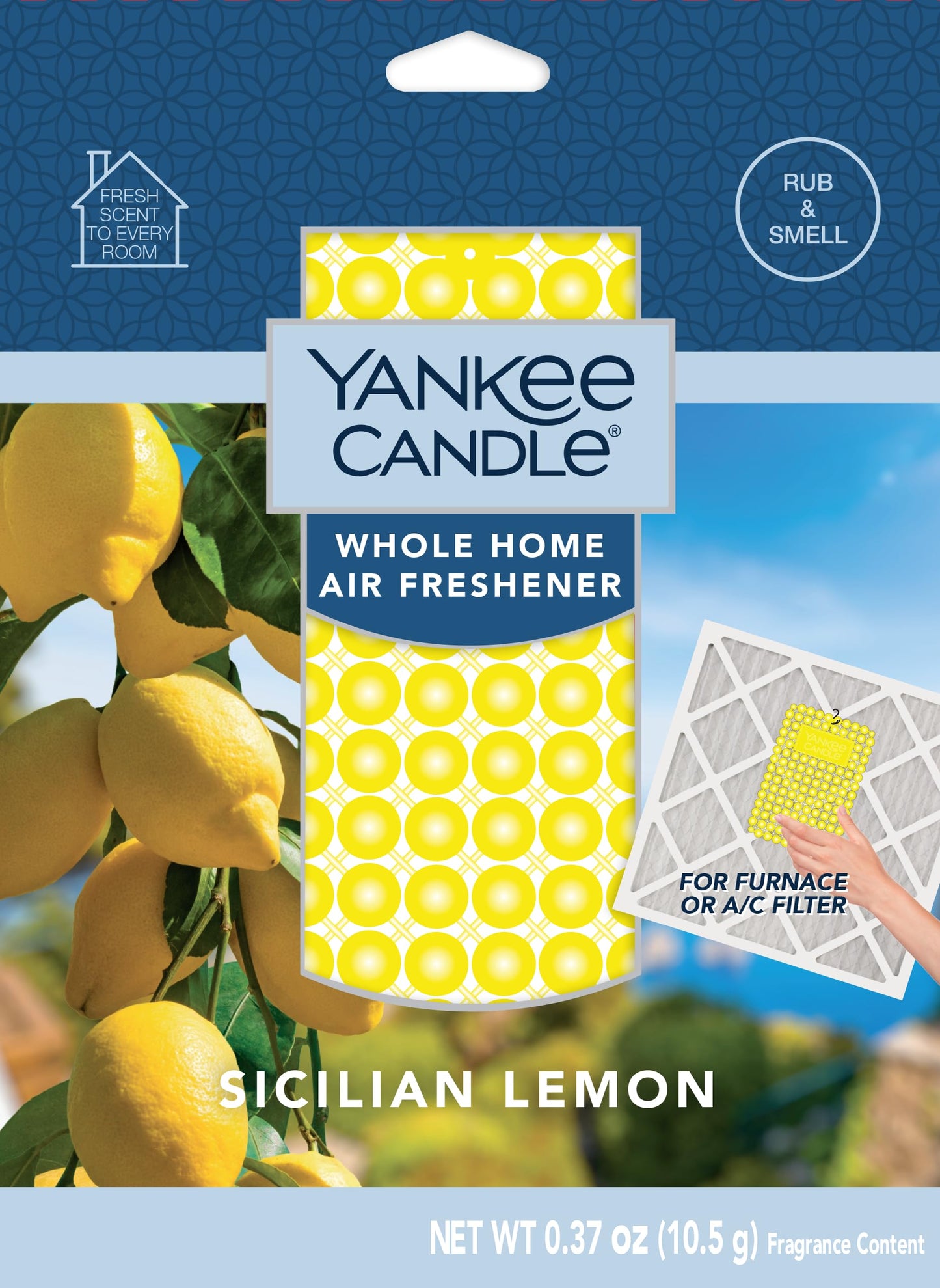 Yankee Candle Whole Home Air Freshener Variety Pack (Midsummer's Night, Sparkling Cinnamon, Apple Pumpkin, & Sicilian Lemon) (3ea / Pack of 12)