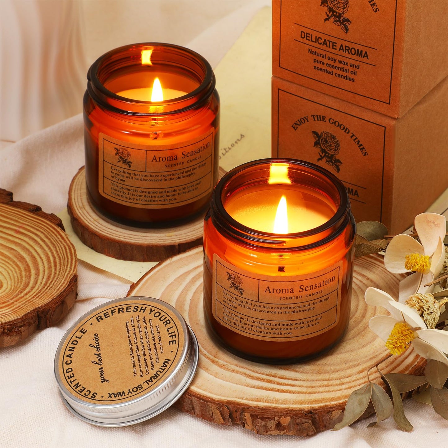 MTLEE 36 Pcs Scented Candles for Home Bulk Jar Candles Gift Set for Women Long Lasting Aromatherapy Candle for Birthday Teacher Thanksgiving Anniversary(Simple Style)