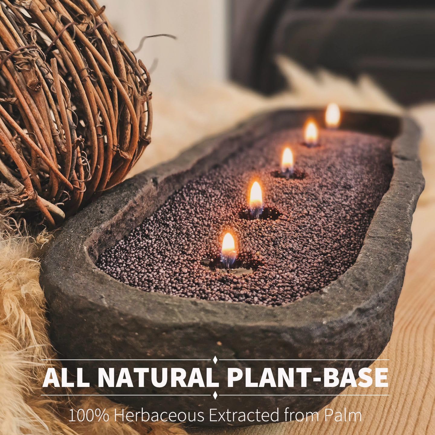 NICEME Customized Powder Candle Making Kit, 11Lb/ 5kg Refillable Beaded Wax Sand All Natural Reusable DIY Pearled Candle Self Extinguish w/ 200 Wicks & 200 Stickers & 2 Centering Devices