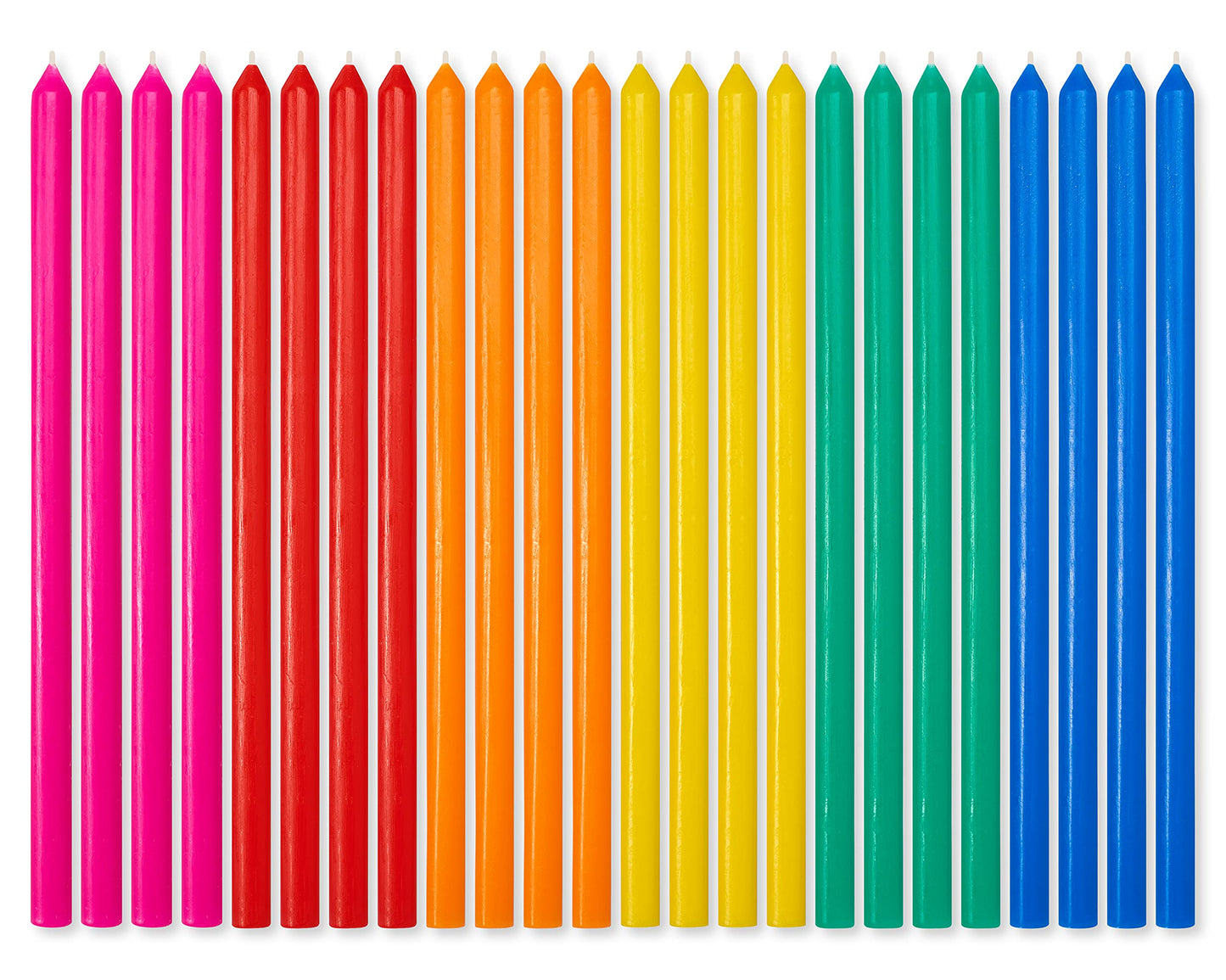 American Greetings Birthday Candles, Long Thin Multicolored (24-Count)