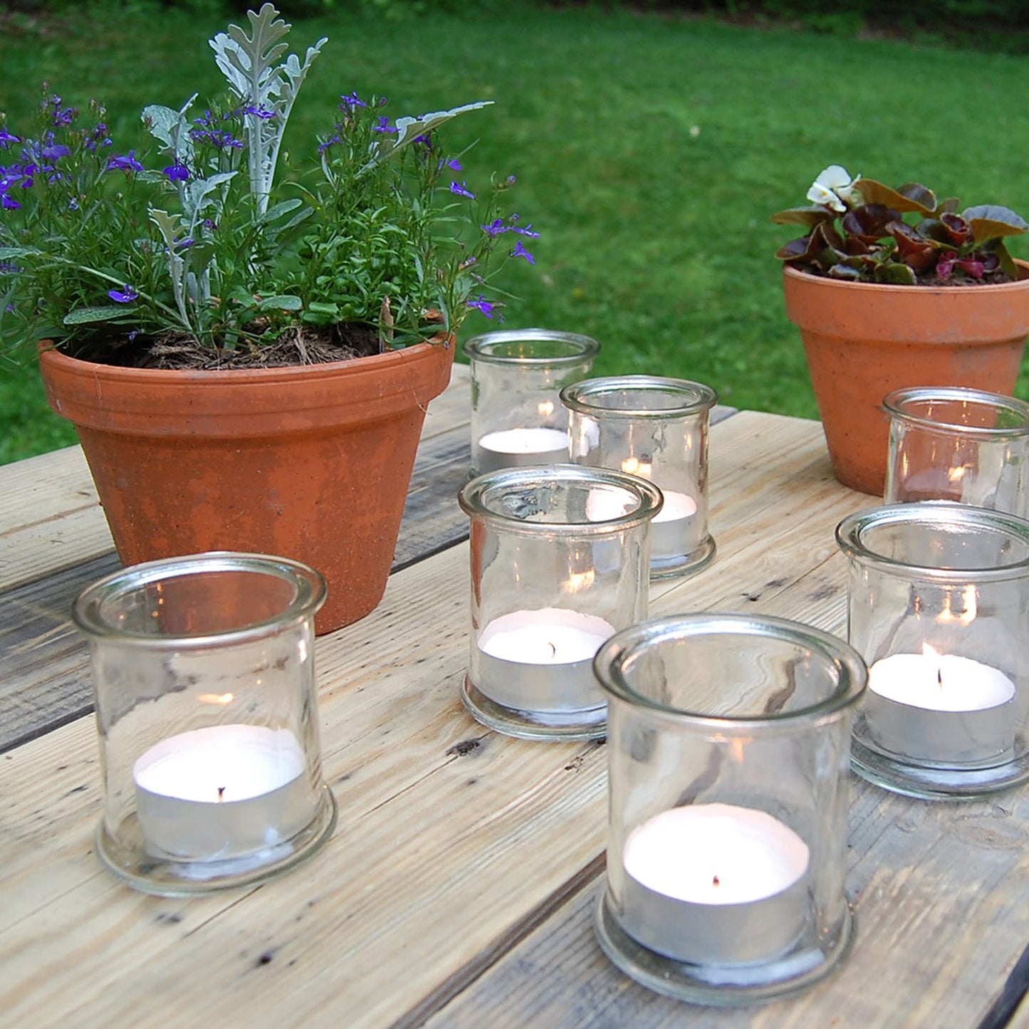 LumaBase Extra Large Tea Light Candles - Set of 24