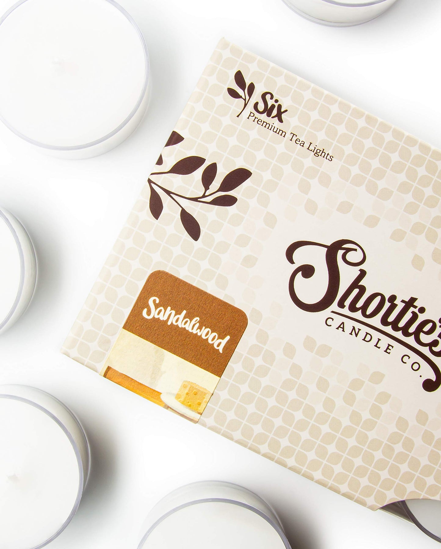 Pure Sandalwood Premium Tealight Candles Multi Pack - Highly Scented with Essential Oils - 12 White Tea Lights - Beautiful Candlelight - Made in the USA - Incense & Earth Collection