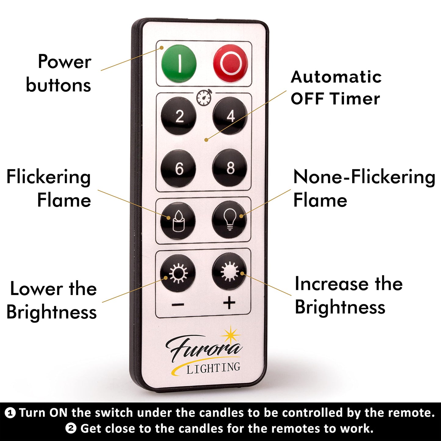 FURORA LIGHTING Purple Flameless Candles - Real Wax, Adjustable Brightness, Remote & Timer - 4 Pillars (3x4, 3x6) and 4 Votives, 8-Pack, Battery Operated