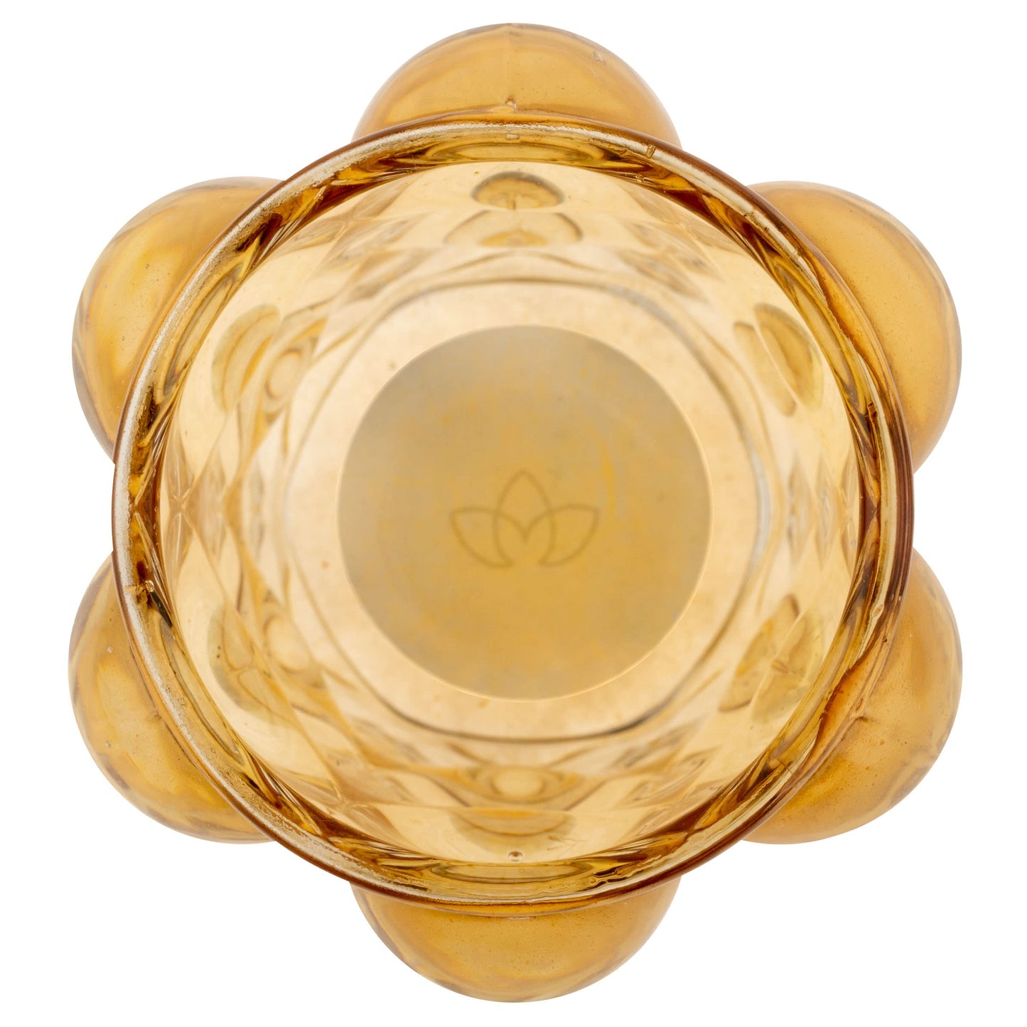 Karma, Lucia Hobnail Votive, Tea Lights Candle Holder, Glass Votive Candle Holders for Table Decorations, Baby Shower, Birthday Party, Weddings and Home Decor, Amber