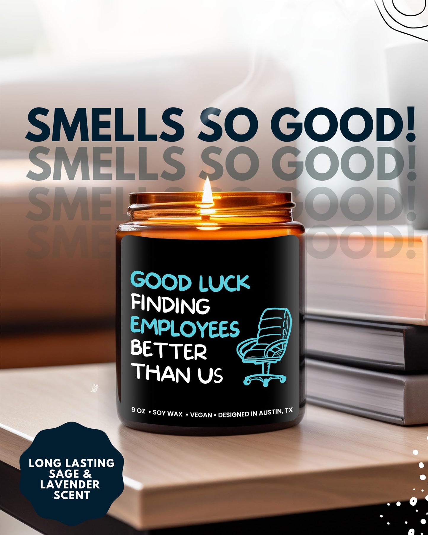 Funny Boss Men Candle, Boss Gifts for Men, Best Supervisor Presents, National Bosses Day Presents, Unique Gift for Manager, Ideal Birthday Present, Christmas, Gift-Ready