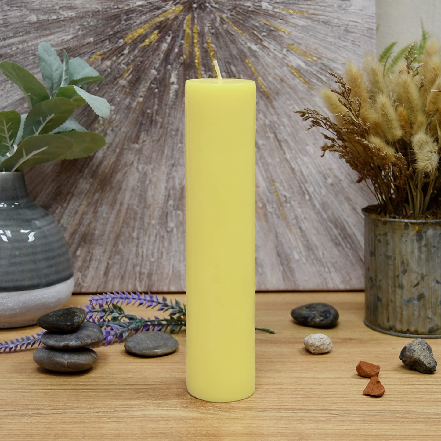 2 x 9 Ivory Pillar Candle