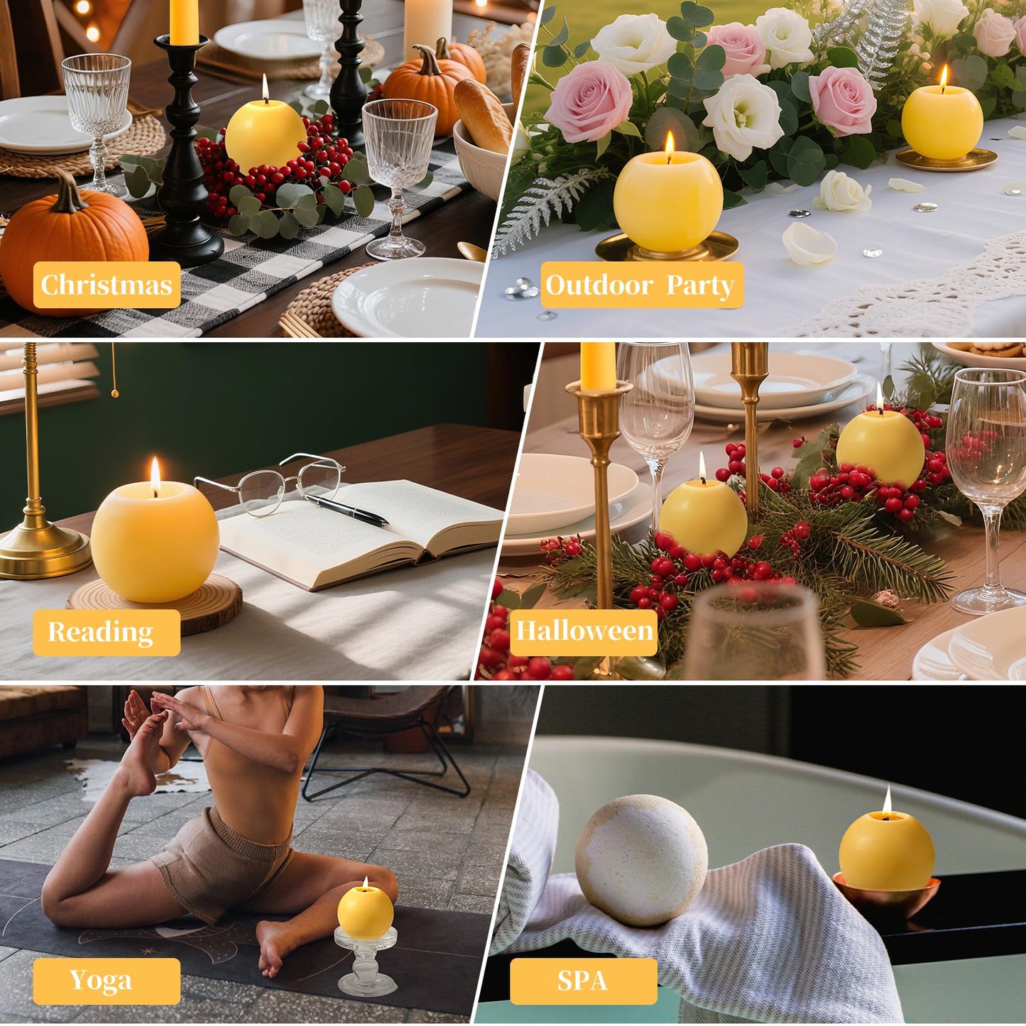 4 Pack Beeswax Round Candles,3 in Hand-Poured Natural Beeswax Candles- 120 H Long Burning Elegant Bees Wax Candles for Home,Non Toxic,Unscented Dripless Smokeless Beeswax Candle