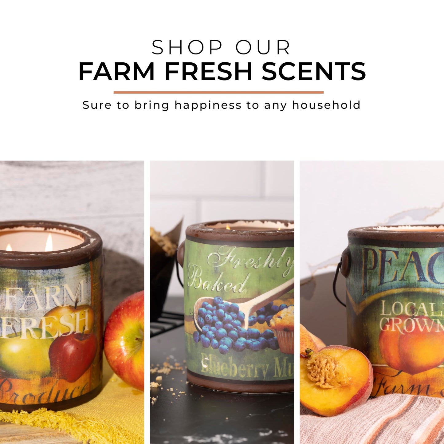A CHEERFUL GIVER 95hr 20oz Scented Candle - Autumn Orchards - Multi-Wick Glass Candle - Gifts For Men and Women