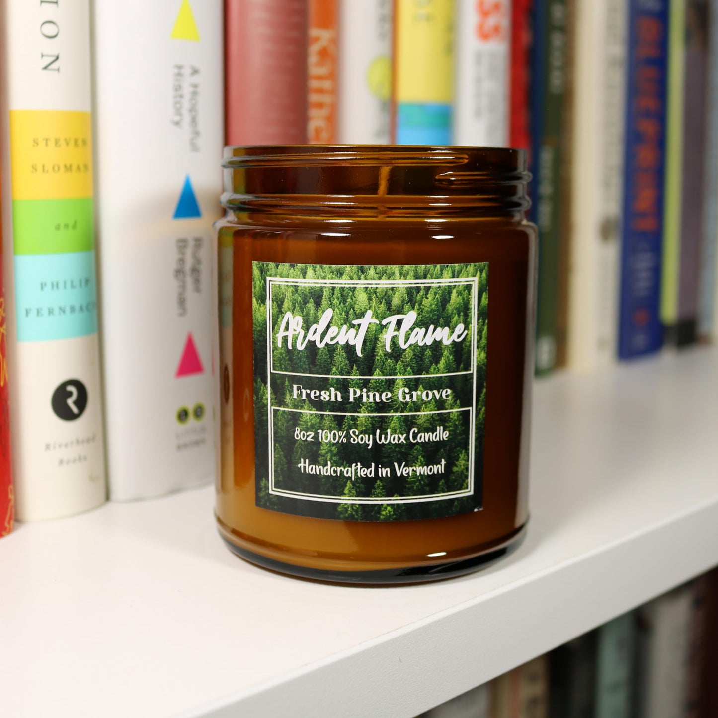 Ardent Flame Candles | Fresh Pine Grove | 100% Natural Soy Wax Candle for Home Decor | Highly Scented | Premium Fragrance | Handmade in Vermont, USA | 8 oz | Long Lasting | Gift for Women and Men