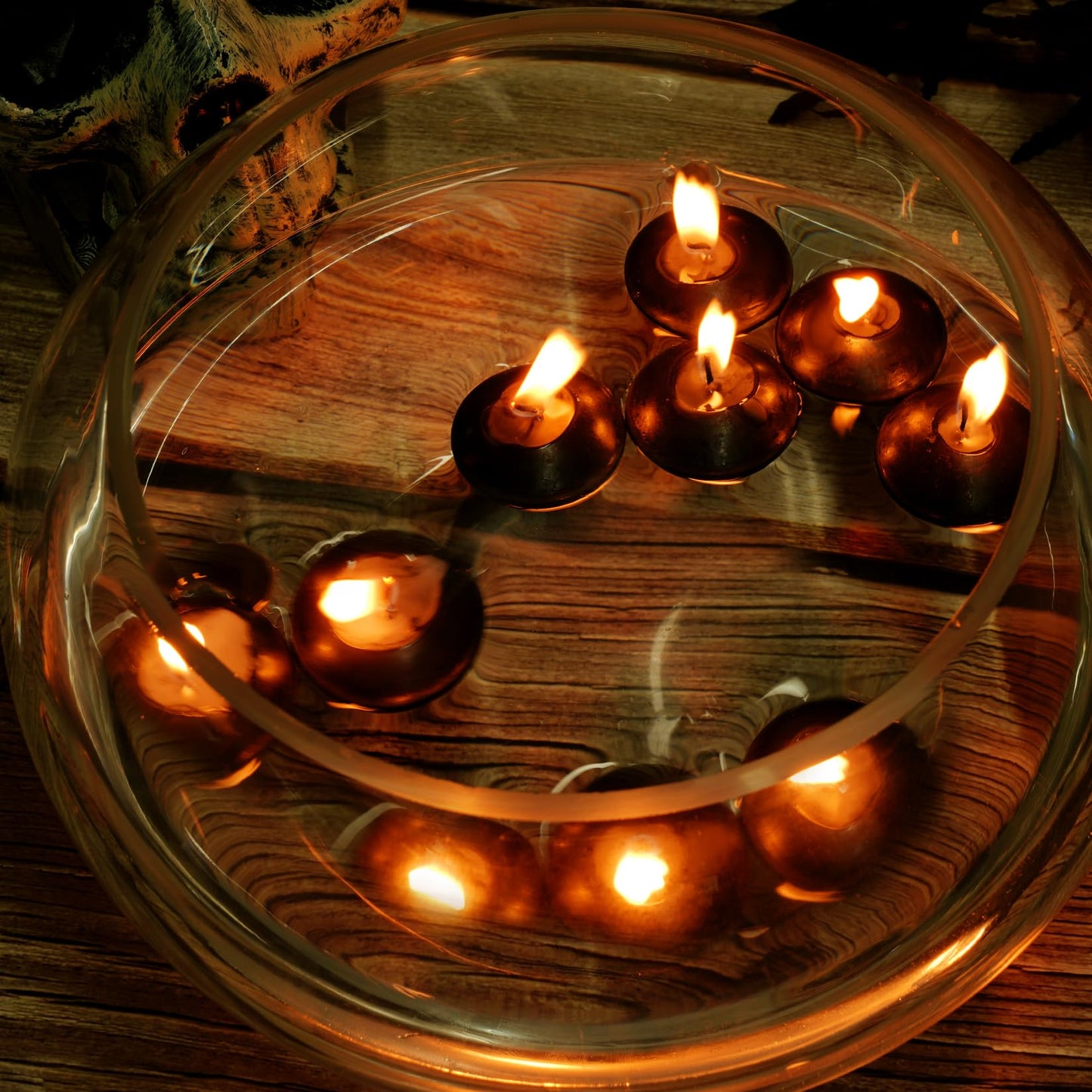 20 Pcs Floating Candles Centerpieces, 1.5 Inch Unscented Floating Candles Small Decoration for Valentine's Day, Thanksgiving, Wedding and Home Decor