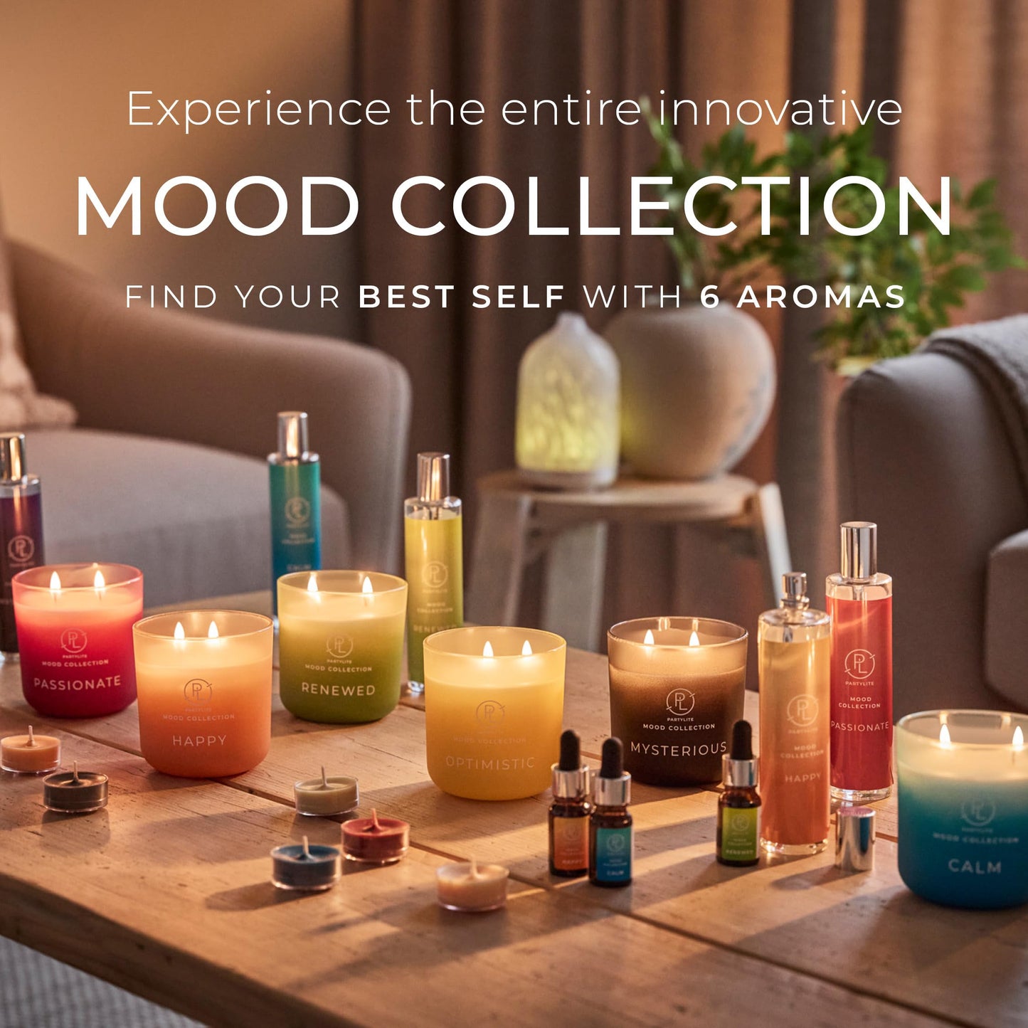 PartyLite Tea Lights Sampler, Passionate & Happy with Optimistic Scented Candles, Gift Set of 12, Aromatherapy with up to 4 to 6 Hours Burn Time, Ideal for Home Decor, Holiday Gifting and Celebration