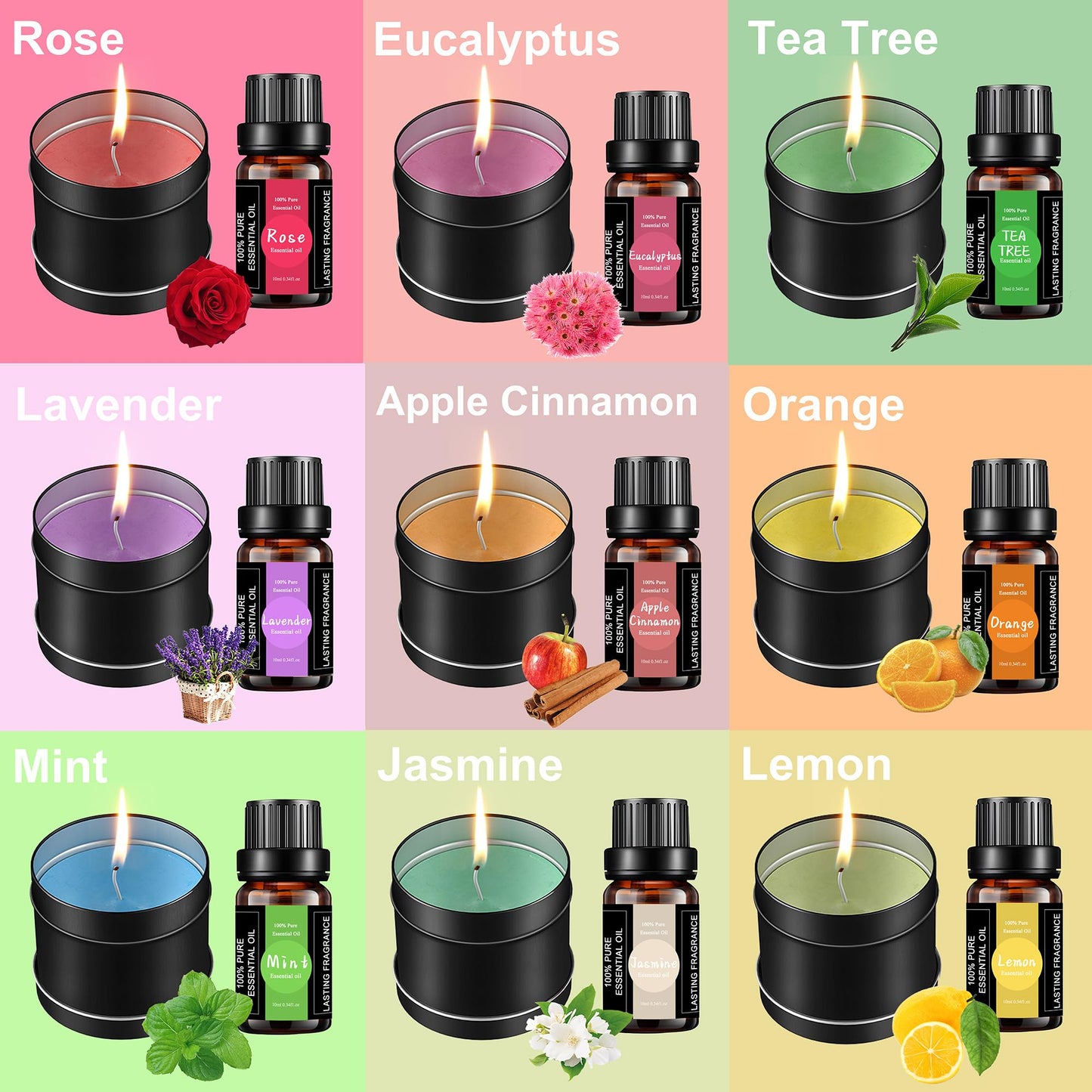 Haccah Candle Making Kit with Wax Melter, DIY Arts&Crafts Gift for Adults,Beginners,Candle Making Supplies,Including Electronic Stove, Rich Scents,Wicks, Candle tins, Dyes, Stickers, Melting Pot