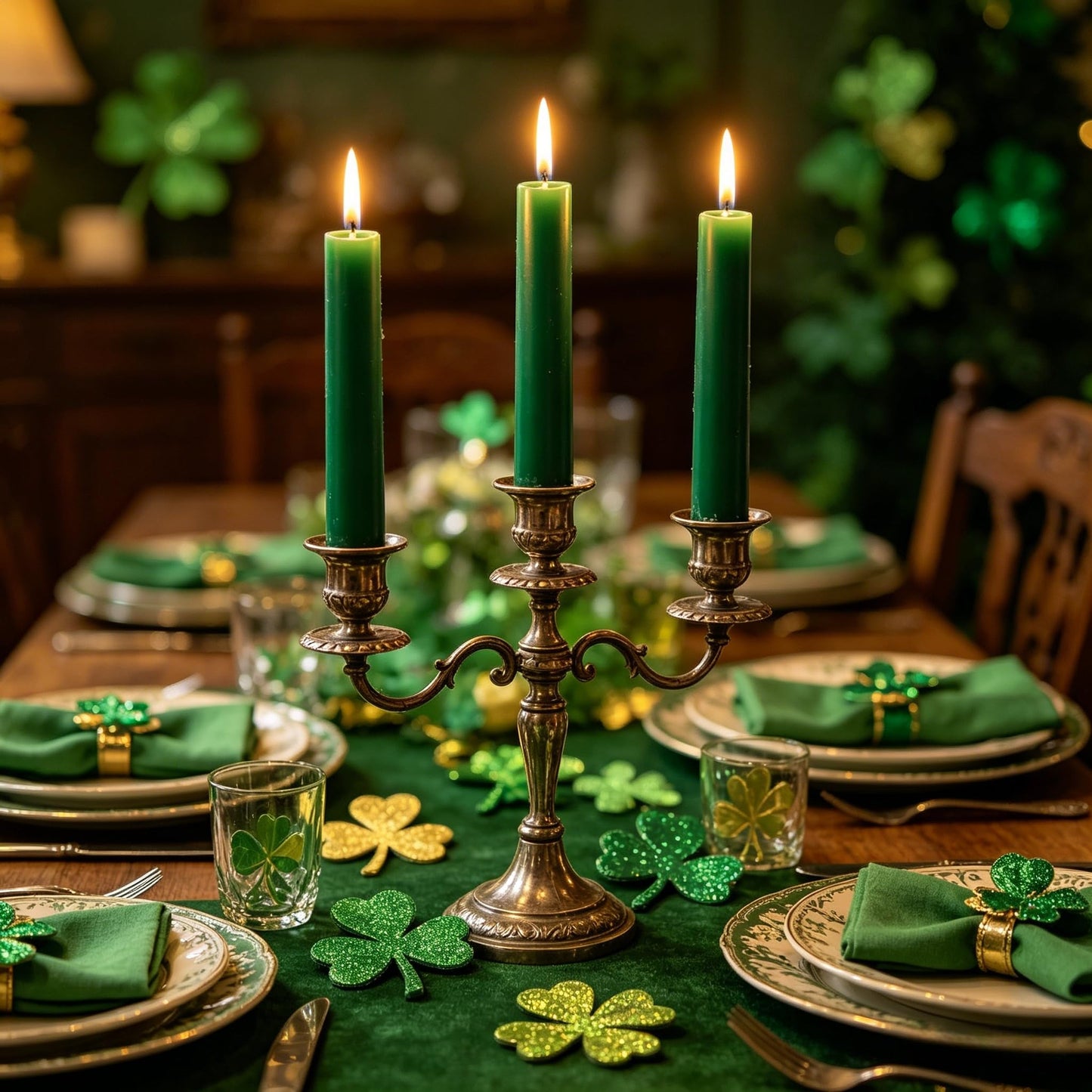 Hunter Green Taper Candles for Home Decoration, 20 Pack 10 Inch Unscented Dripless Candlesticks for Dinner Party Wedding