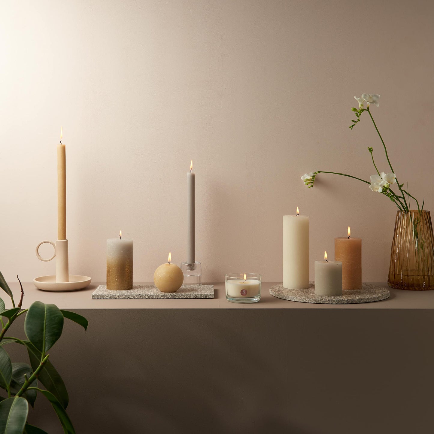 Bolsius Rustic Dinner Candles - Jade Green - Pack of 9 - Long Burning Time of 13 Hours - Household Candle - Interior Decoration - Unscented - Natural Vegan Wax - 27 x 2.3 cm