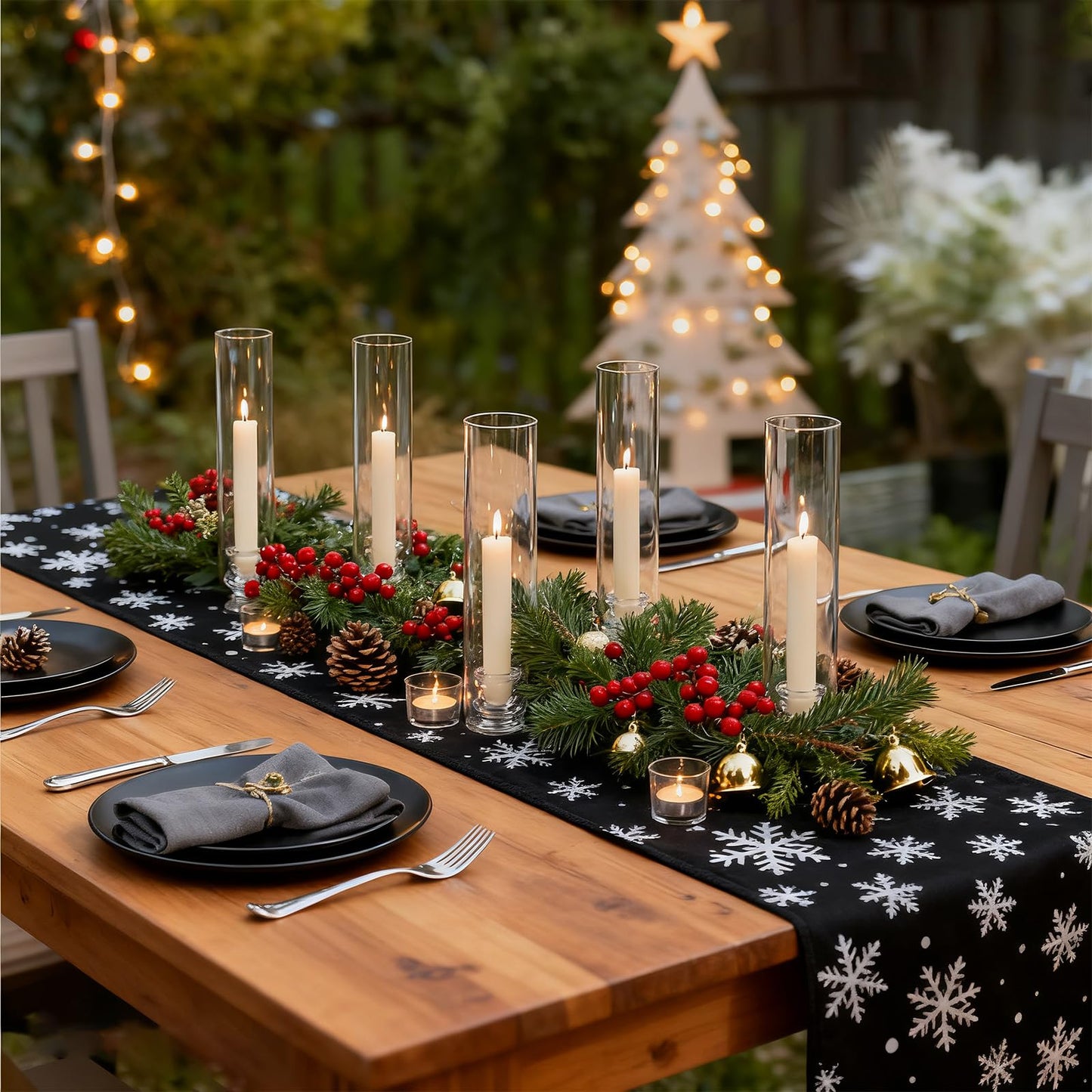 Glass Hurricane Candle Holders 10 Pack 12.6" Open Ended Candlestick Holder Tubes Clear Bottomless Cylinders Suitable for Taper LED Candles for Wedding Party Christmas Table Centerpiece Decor