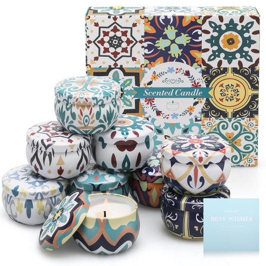 Scented Candles, 9 Packs 2.5oz Candle Set, Soy Candles for Home Scented, Aromatherapy Candle Gift Set for Stress Relief, Bathing, Ideal Gifts for Women Birthday, Valentines Day, Mothers Day