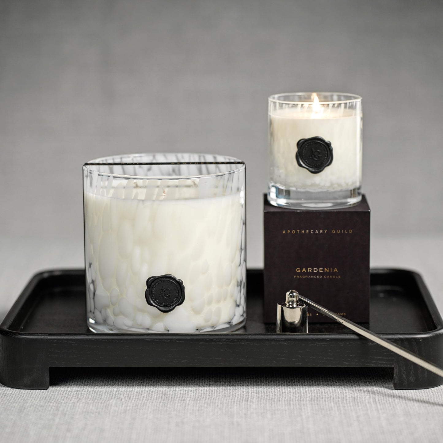 Zodax Apothecary Guild Opal Glass Jar Scented Candle for Home Decor - Single-Wick Candle Ideal for the Home - Gift Box Package Included - Gardenia - 11 Oz.
